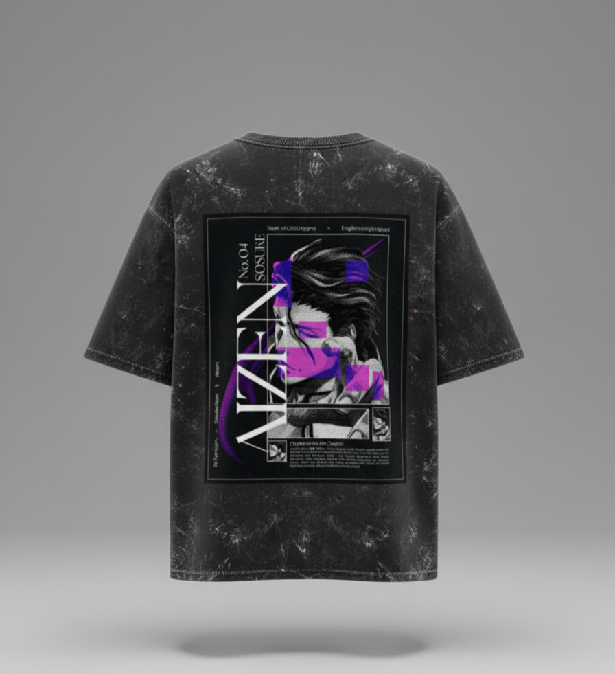 WRN - Aizen Unisex Acid Washed Oversized Tee