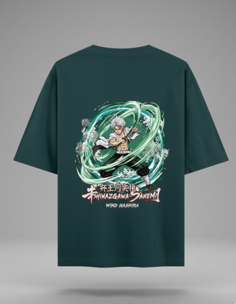 WRN - Sanemi Shinazugawa Wind Hashira Oversized T-Shirt