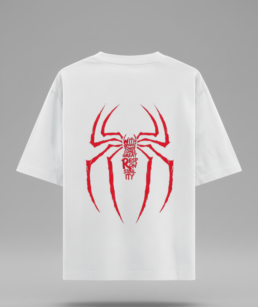 WRN Spiderman Oversized Tee - We Rule Now Premium Marvel Streetwear India