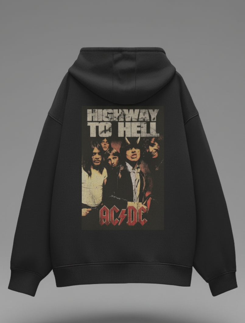 WRN - AC/DC Highway to Hell Oversized Hoodie