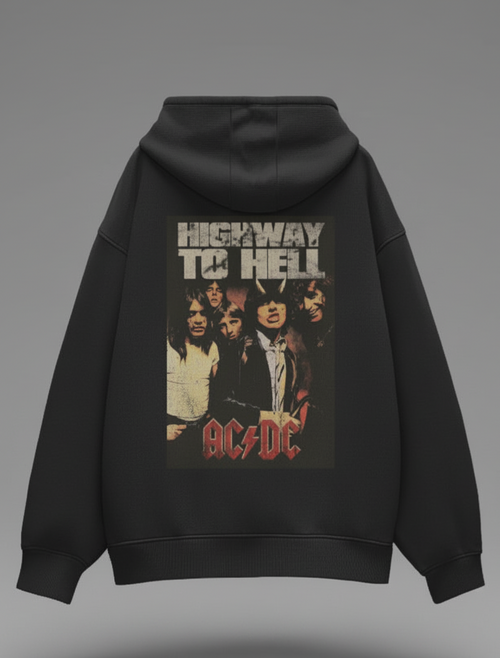 WRN - AC/DC Highway to Hell Oversized Hoodie